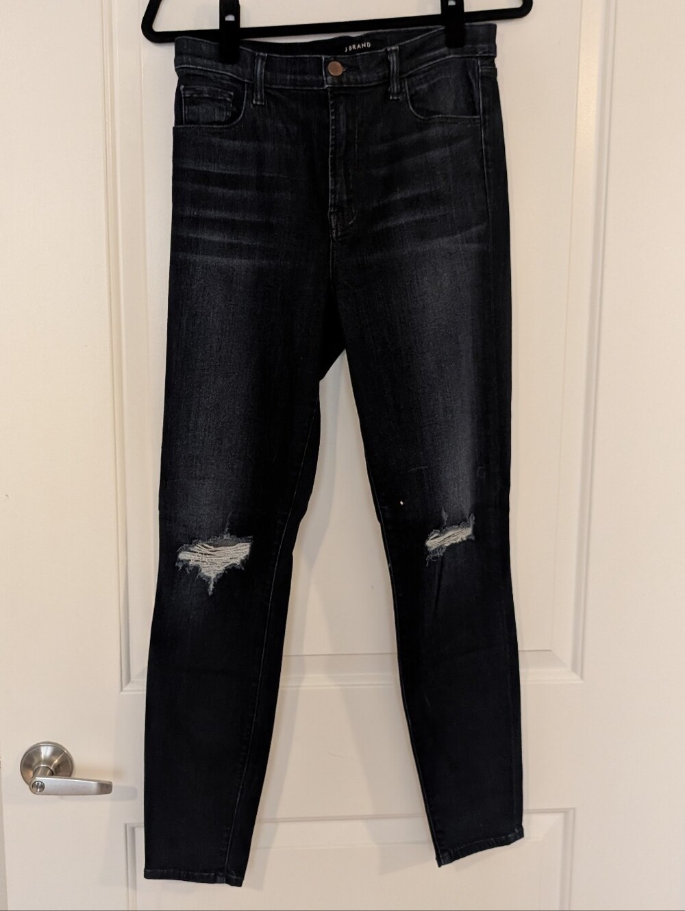 J Brand Caroline Skinny Jeans in Overload Destruct Wash - Sz 30 - EUC